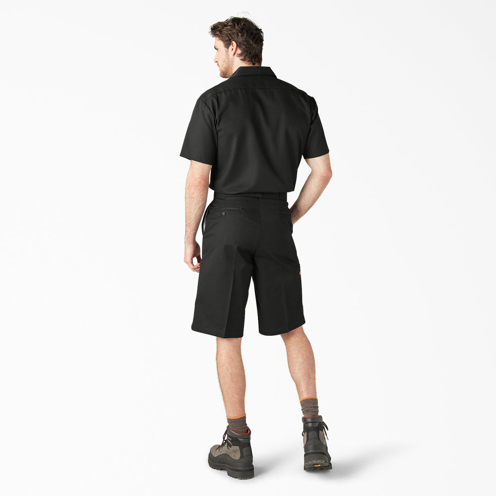 Loose Fit Flat Front Work Shorts, 13" For Men | Dickies