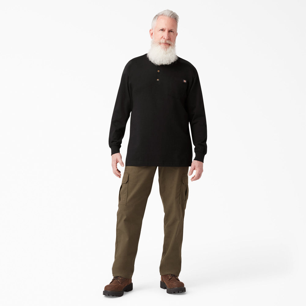 Heavyweight Long Sleeve Henley T-Shirt For Men | Dickies