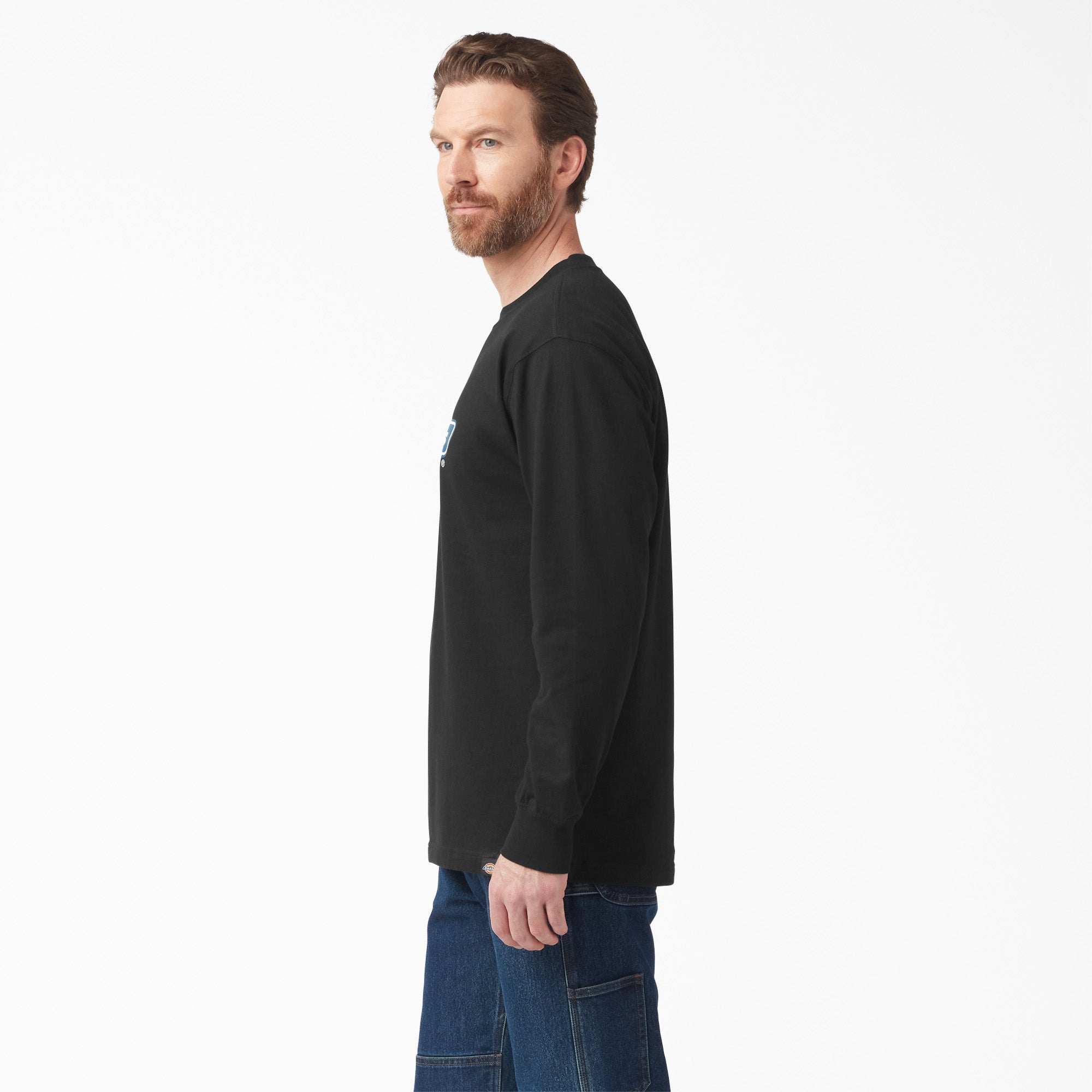 Tri-Color Logo Graphic Long Sleeve T-Shirt For Men | Dickies