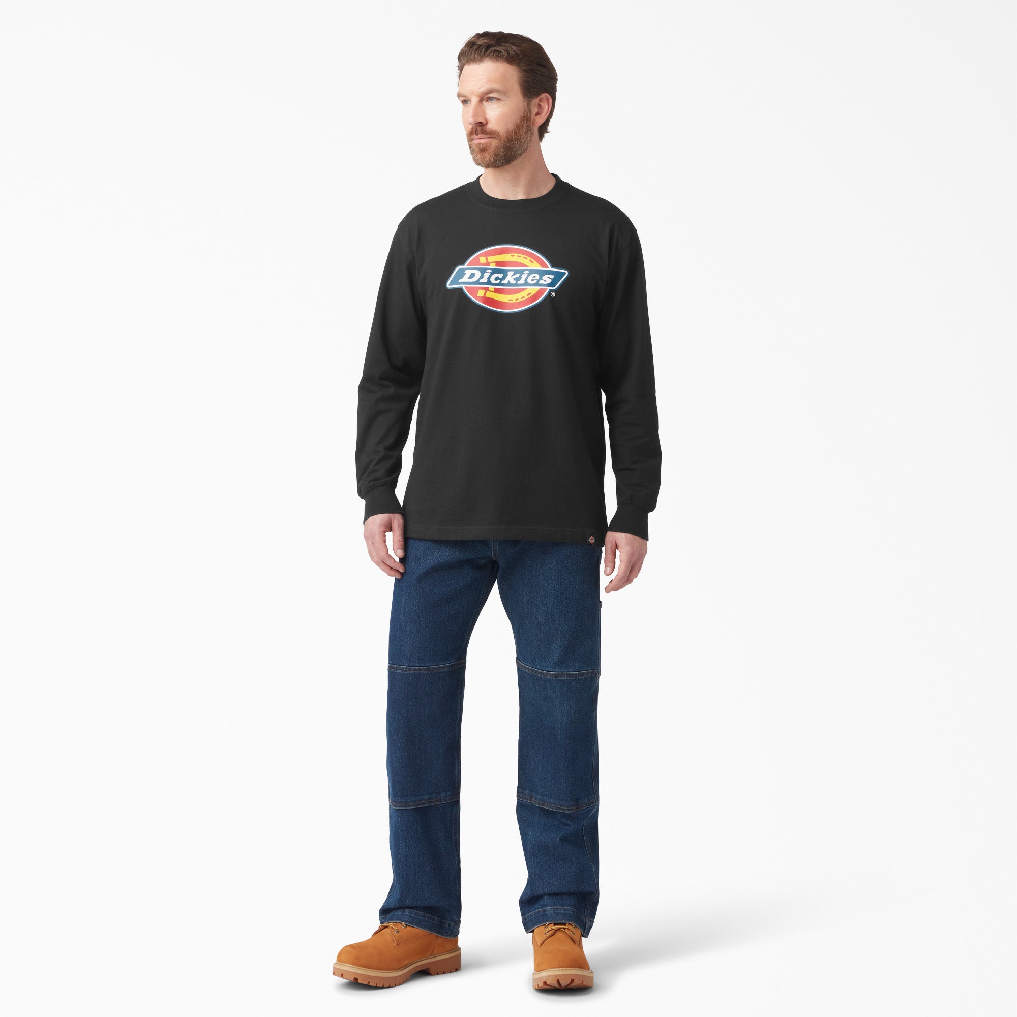 Tri-Color Logo Graphic Long Sleeve T-Shirt For Men | Dickies