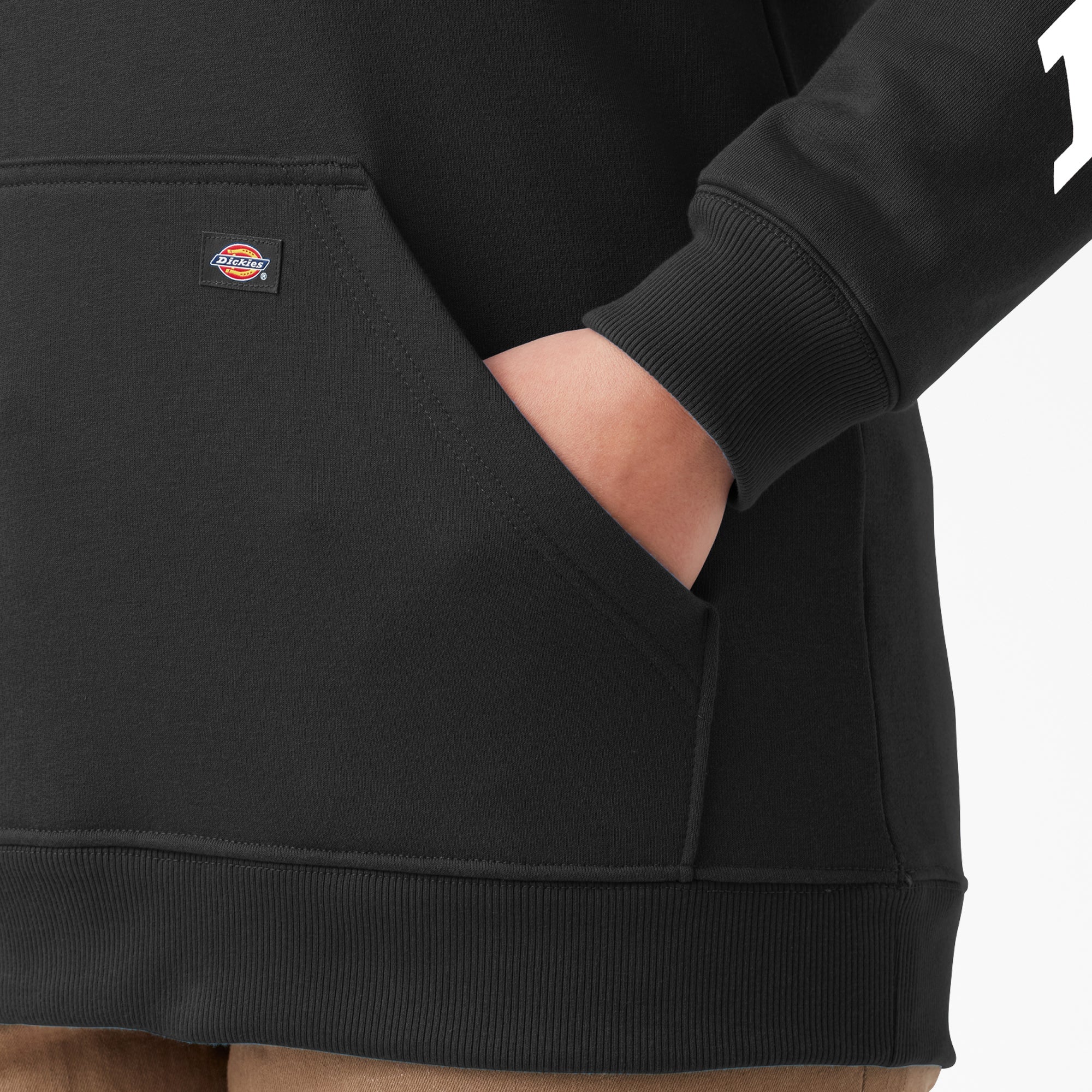 Women's Plus Water Repellent Sleeve Logo Hoodie For Women | Dickies