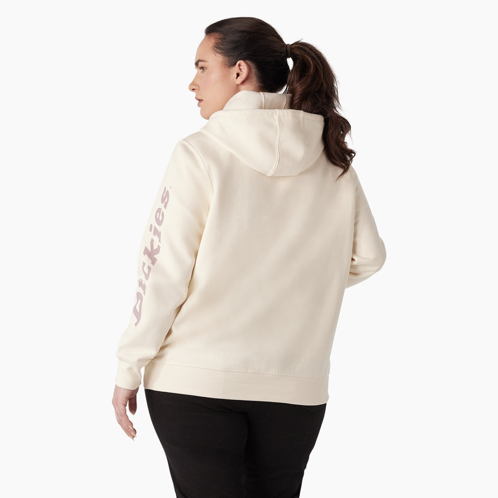 Women's Plus Water Repellent Sleeve Logo Hoodie For Women | Dickies
