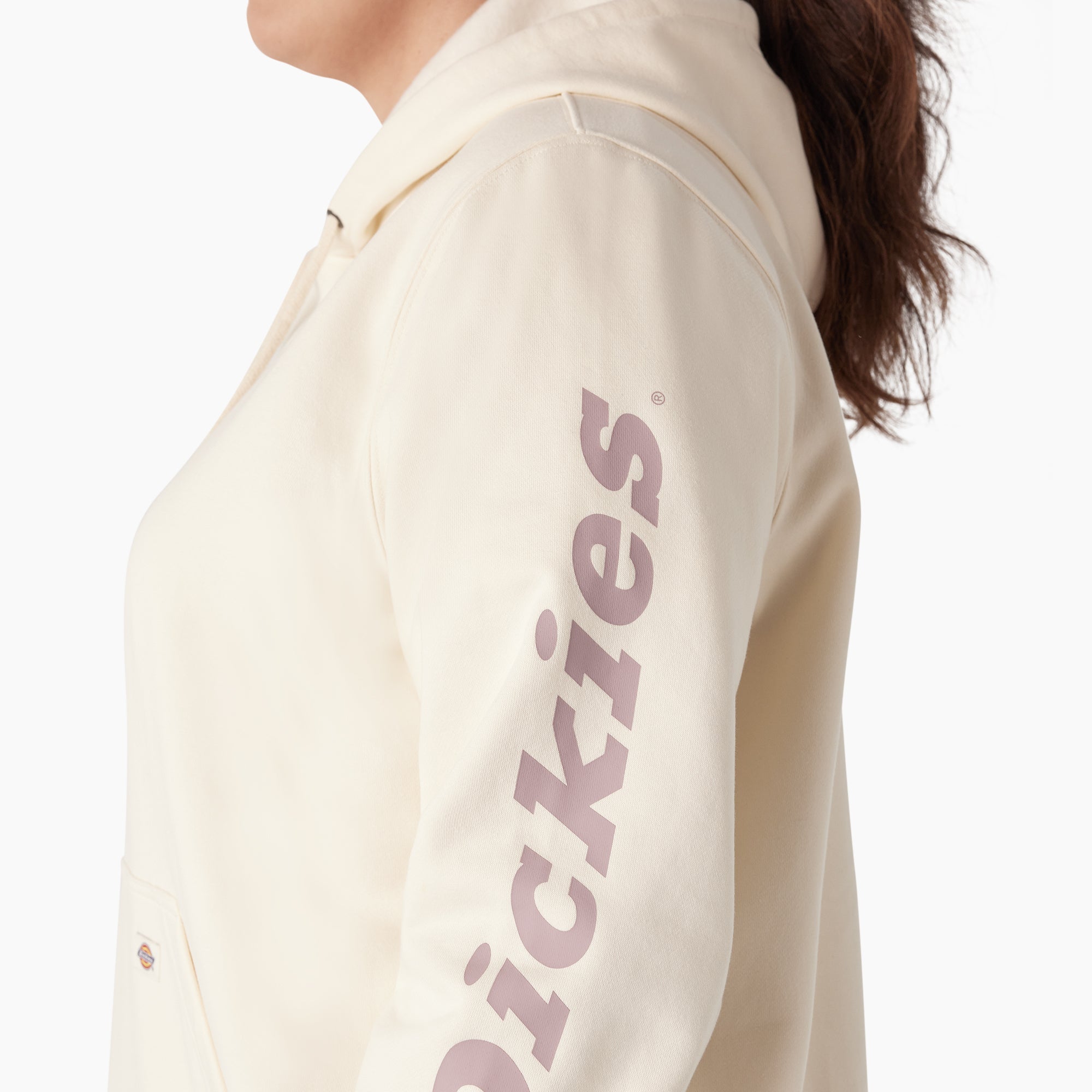 Women's Plus Water Repellent Sleeve Logo Hoodie For Women | Dickies
