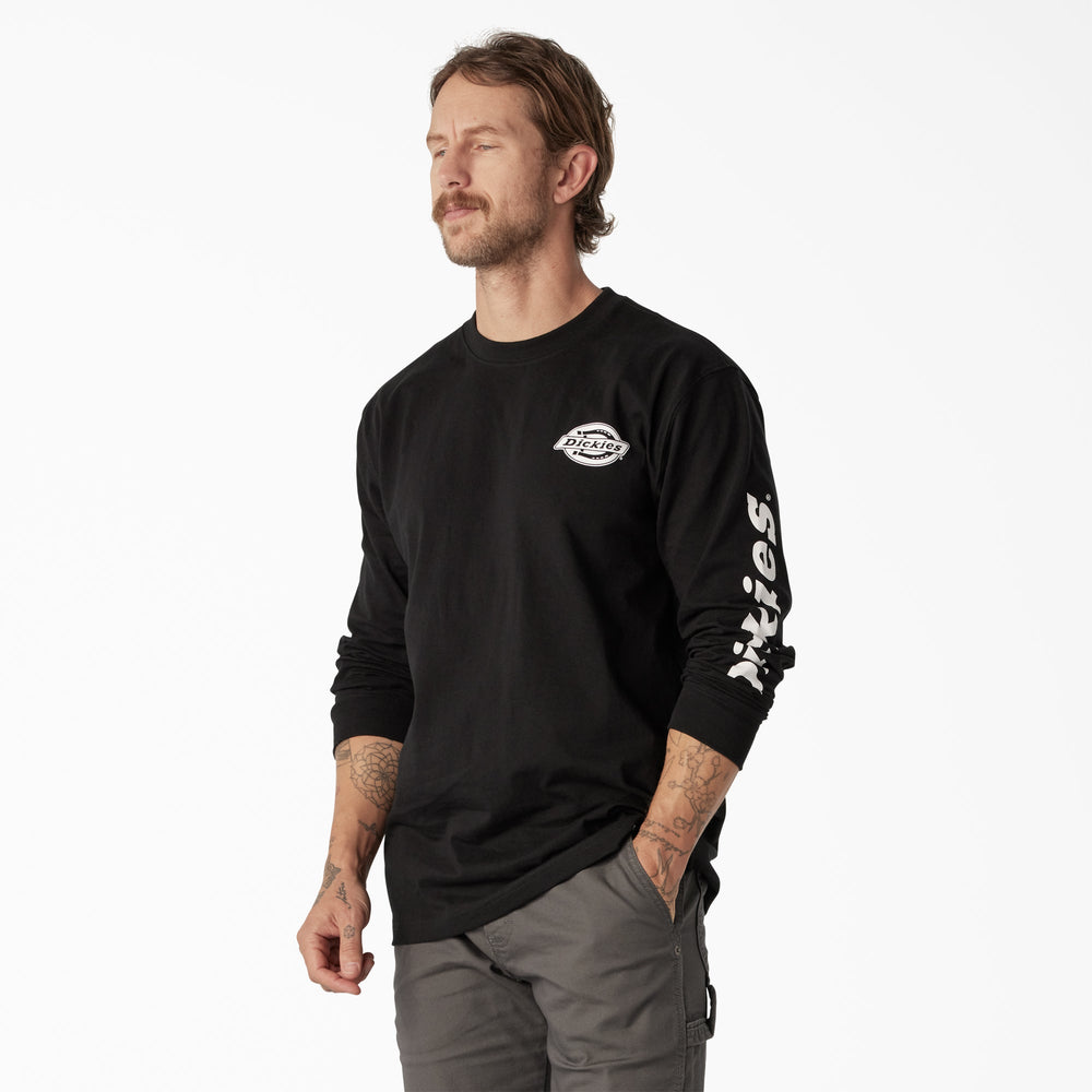 Long Sleeve Heavyweight Logo T-Shirt For Men | Dickies