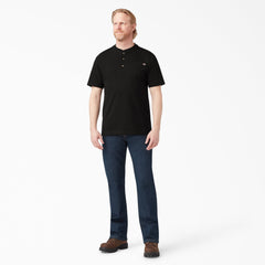 Heavyweight Short Sleeve Henley T-Shirt For Men | Dickies