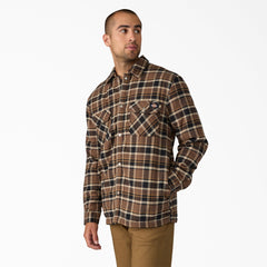 Water Repellent Fleece-Lined Flannel Shirt Jacket For Men|Sale | Dickies