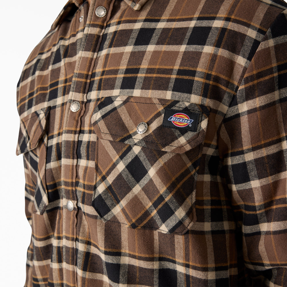 Water Repellent Fleece-Lined Flannel Shirt Jacket For Men|Sale | Dickies