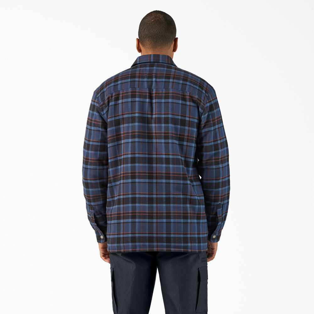 Water Repellent Fleece-Lined Flannel Shirt Jacket For Men|Sale | Dickies