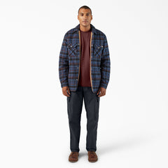 Water Repellent Fleece-Lined Flannel Shirt Jacket For Men|Sale | Dickies