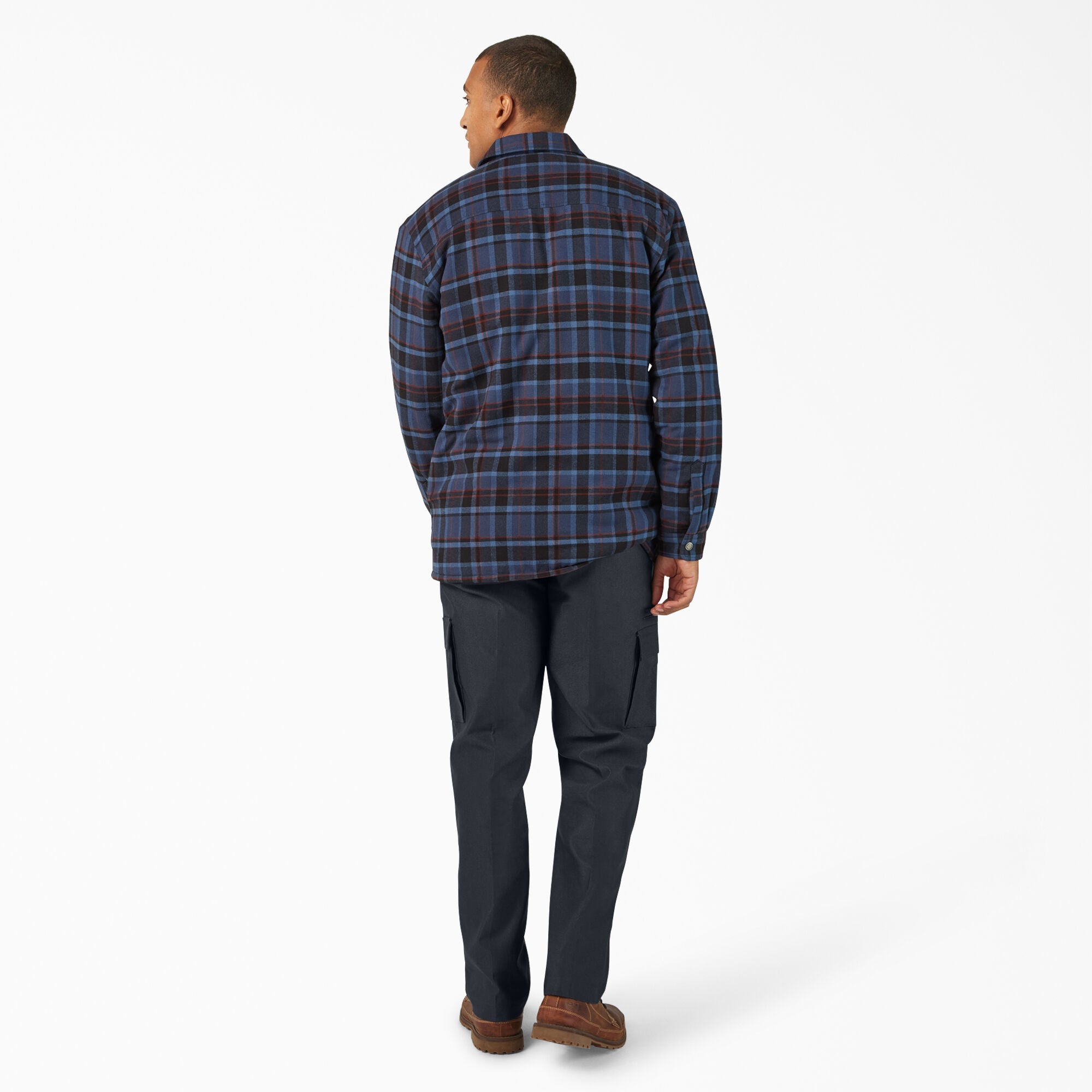 Water Repellent Fleece-Lined Flannel Shirt Jacket For Men|Sale | Dickies