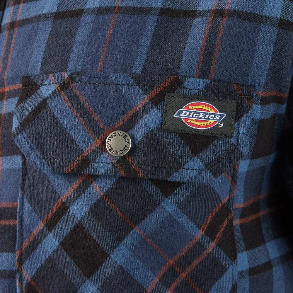 Water Repellent Fleece-Lined Flannel Shirt Jacket For Men|Sale | Dickies