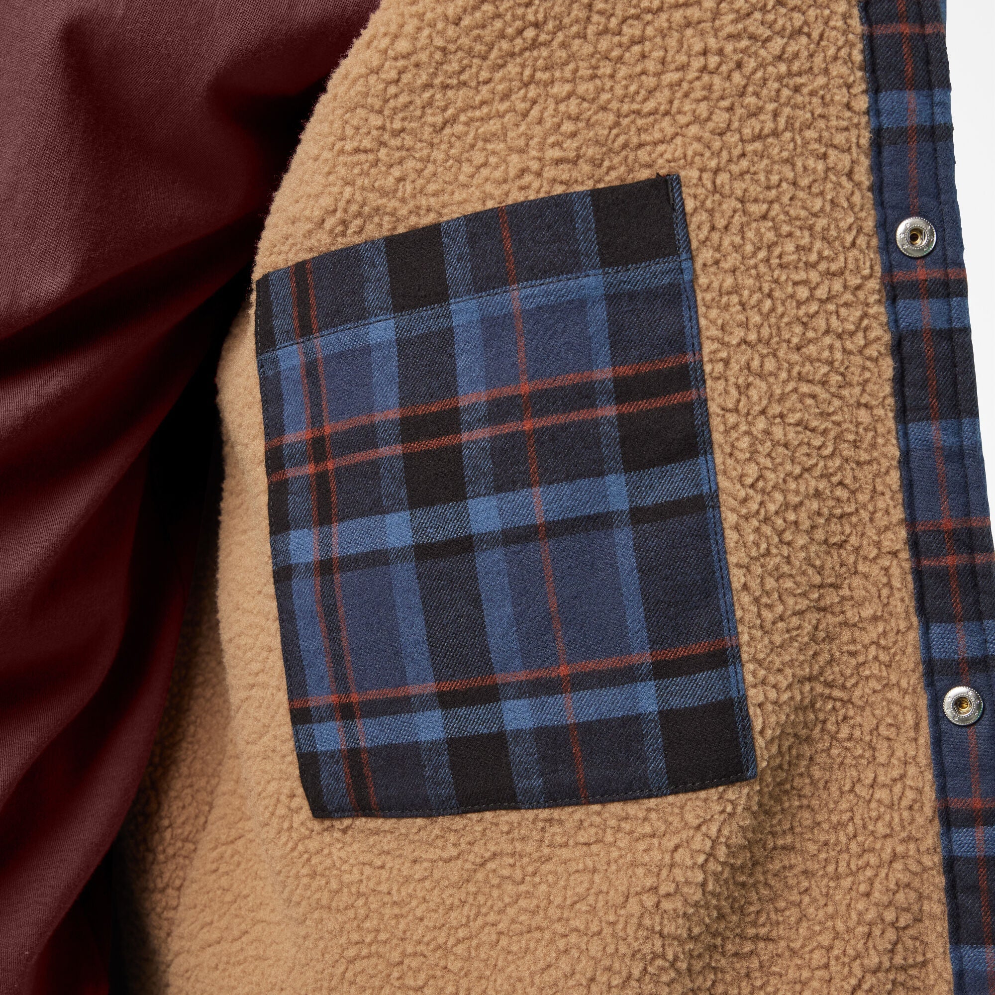 Water Repellent Fleece-Lined Flannel Shirt Jacket For Men|Sale | Dickies