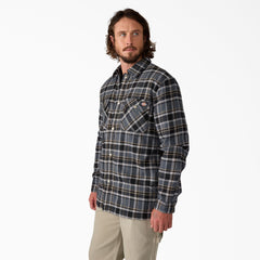 Water Repellent Fleece-Lined Flannel Shirt Jacket For Men|Sale | Dickies