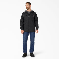Water Repellent Duck Hooded Shirt Jacket For Men | Dickies