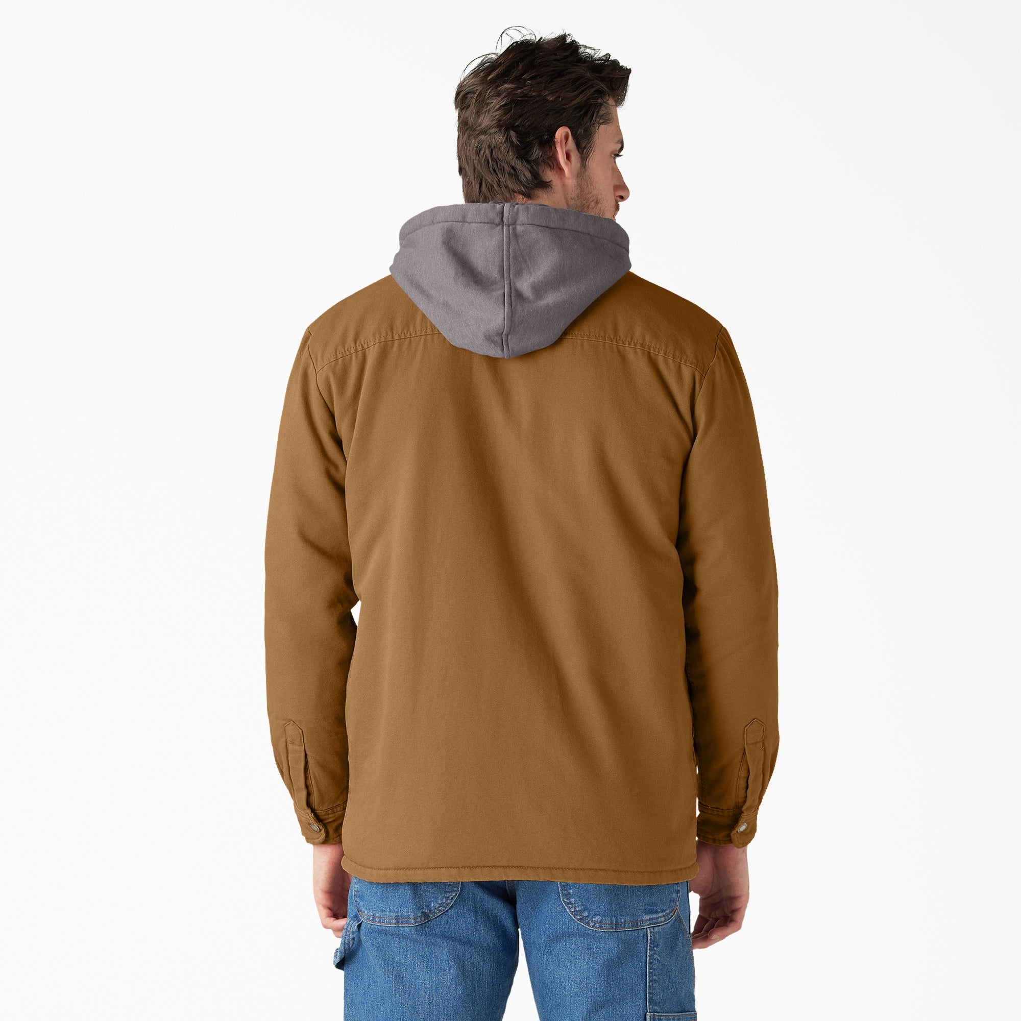 Water Repellent Duck Hooded Shirt Jacket For Sale | Dickies
