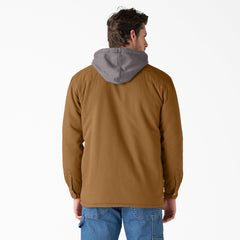 Water Repellent Duck Hooded Shirt Jacket For Sale | Dickies