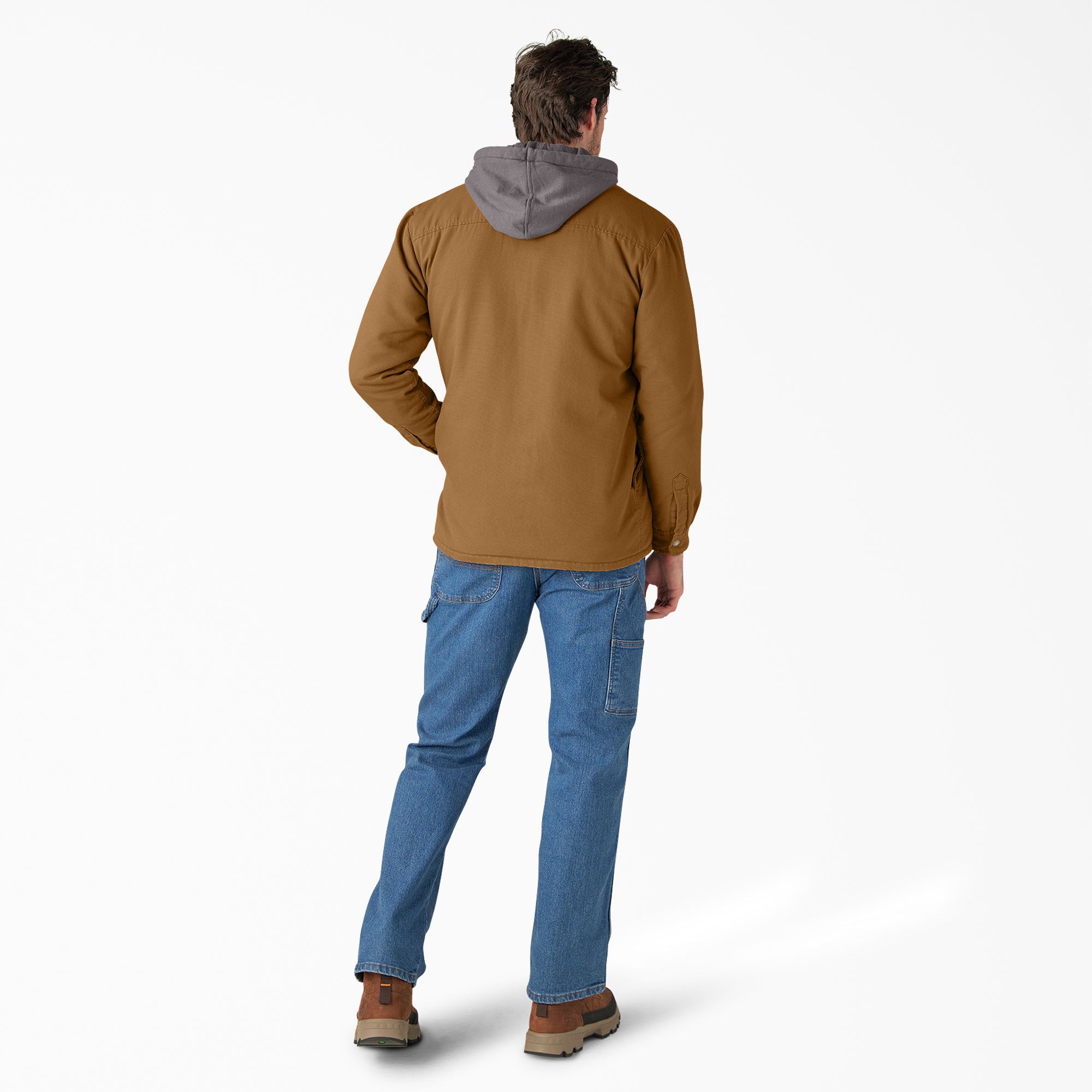 Water Repellent Duck Hooded Shirt Jacket For Sale | Dickies