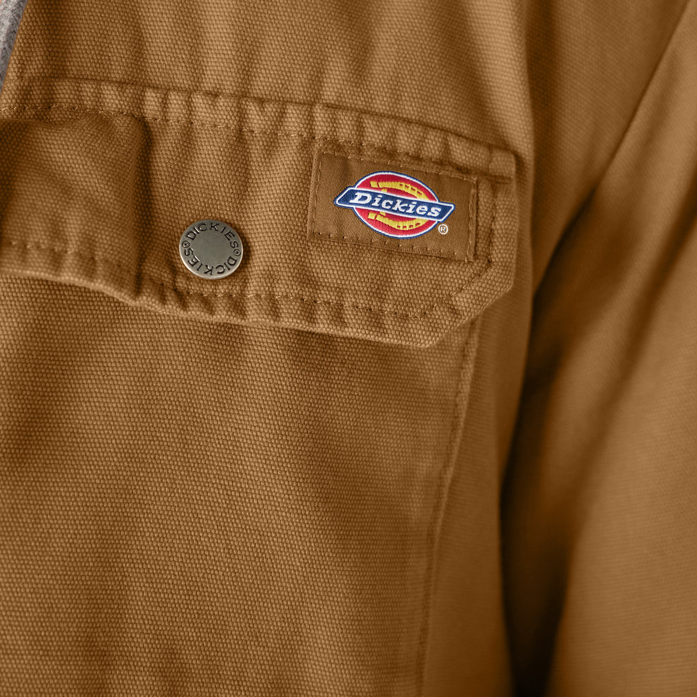Water Repellent Duck Hooded Shirt Jacket For Sale | Dickies