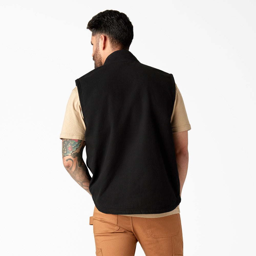 Duck Canvas High Pile Fleece Lined Vest For Men | Dickies