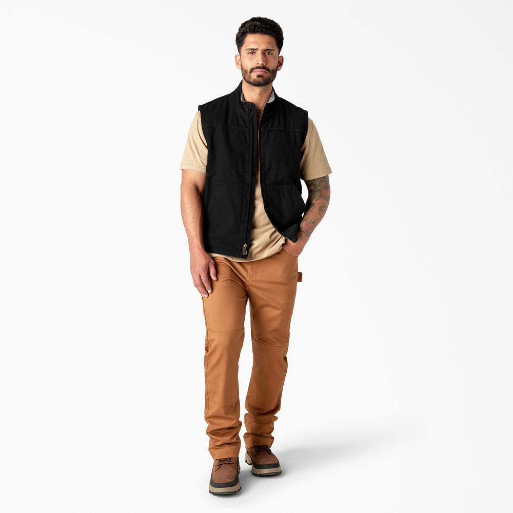 Duck Canvas High Pile Fleece Lined Vest For Men | Dickies