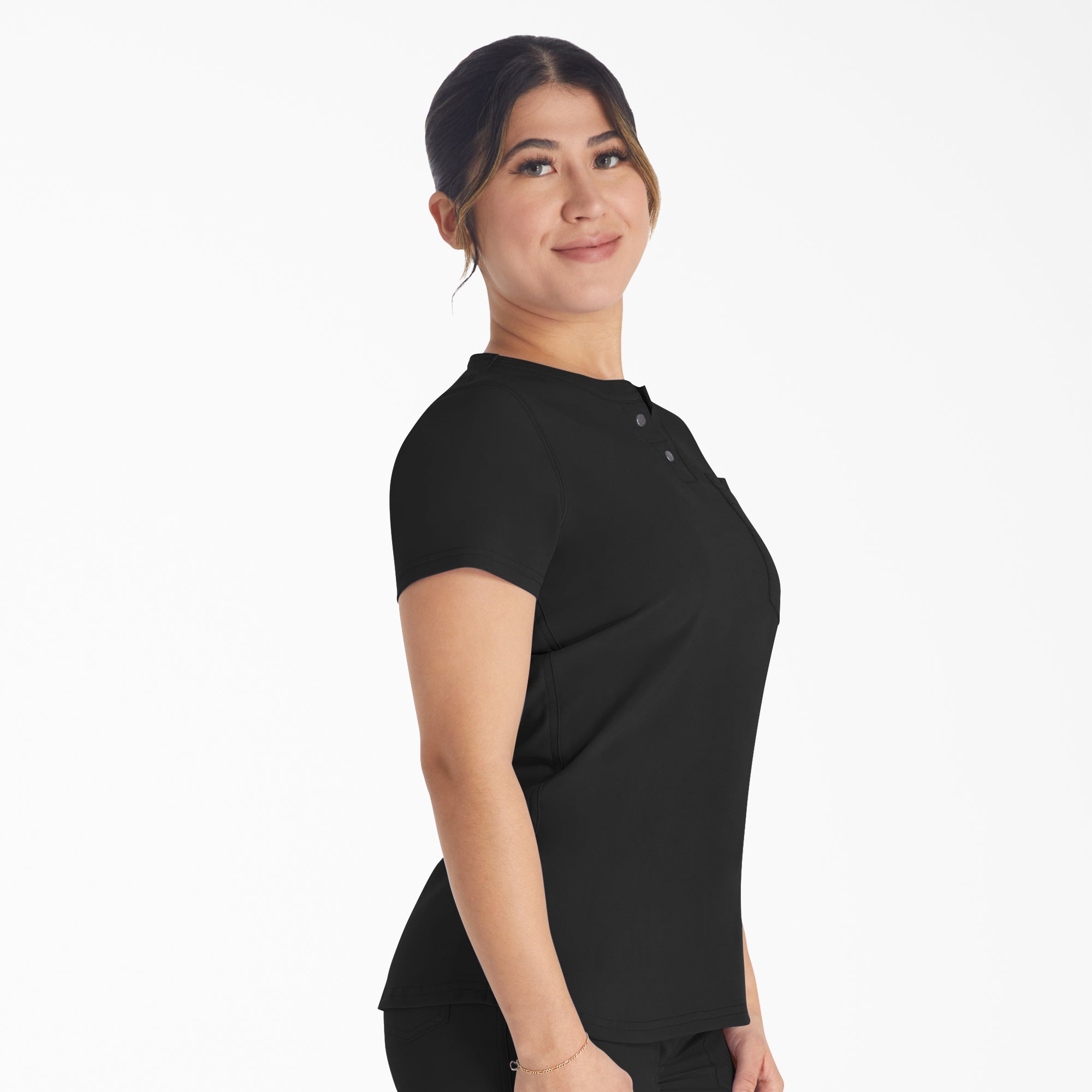 Women's EDS NXT Henley Scrub Top For Women|Scrubs | Dickies