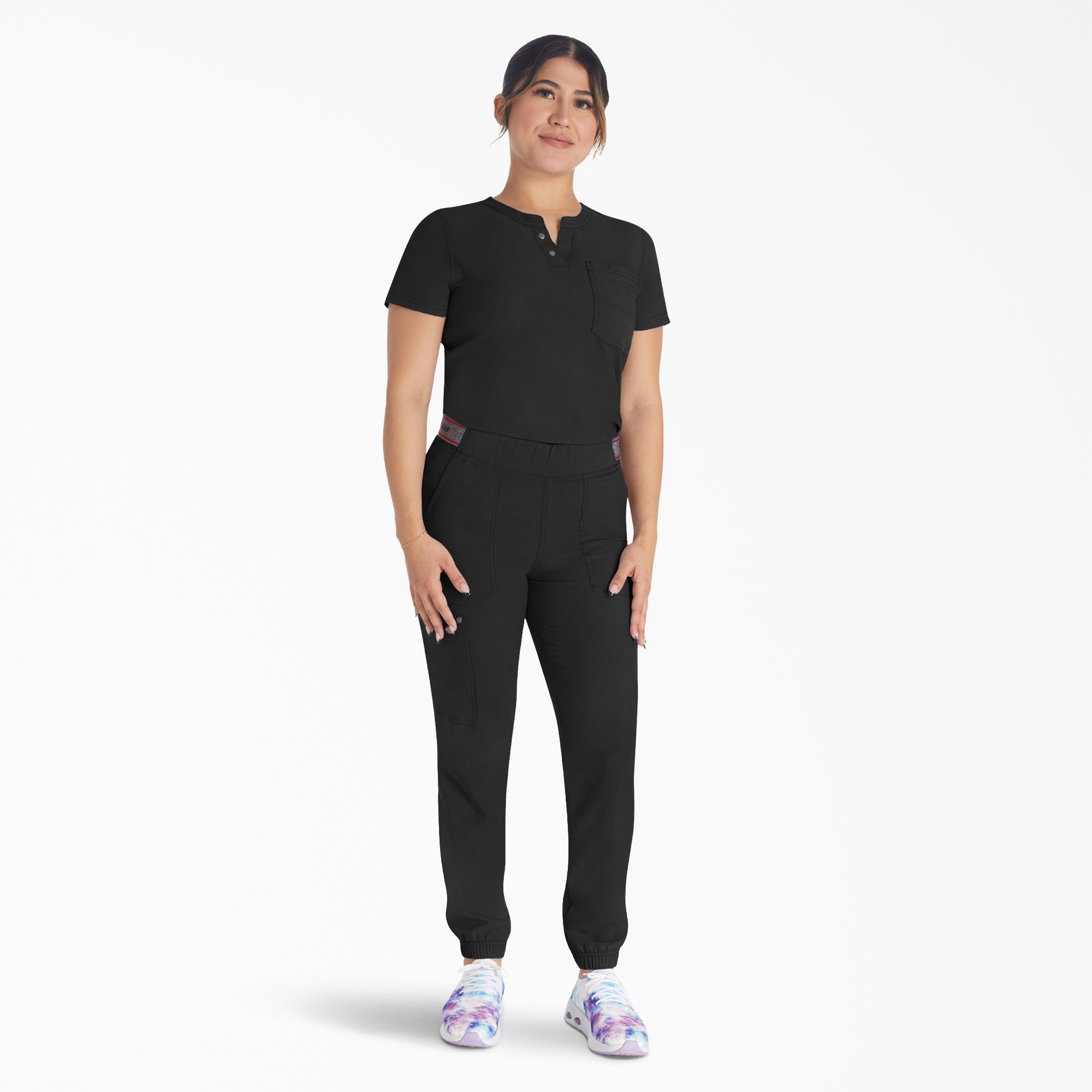 Women's EDS NXT Henley Scrub Top For Women|Scrubs | Dickies