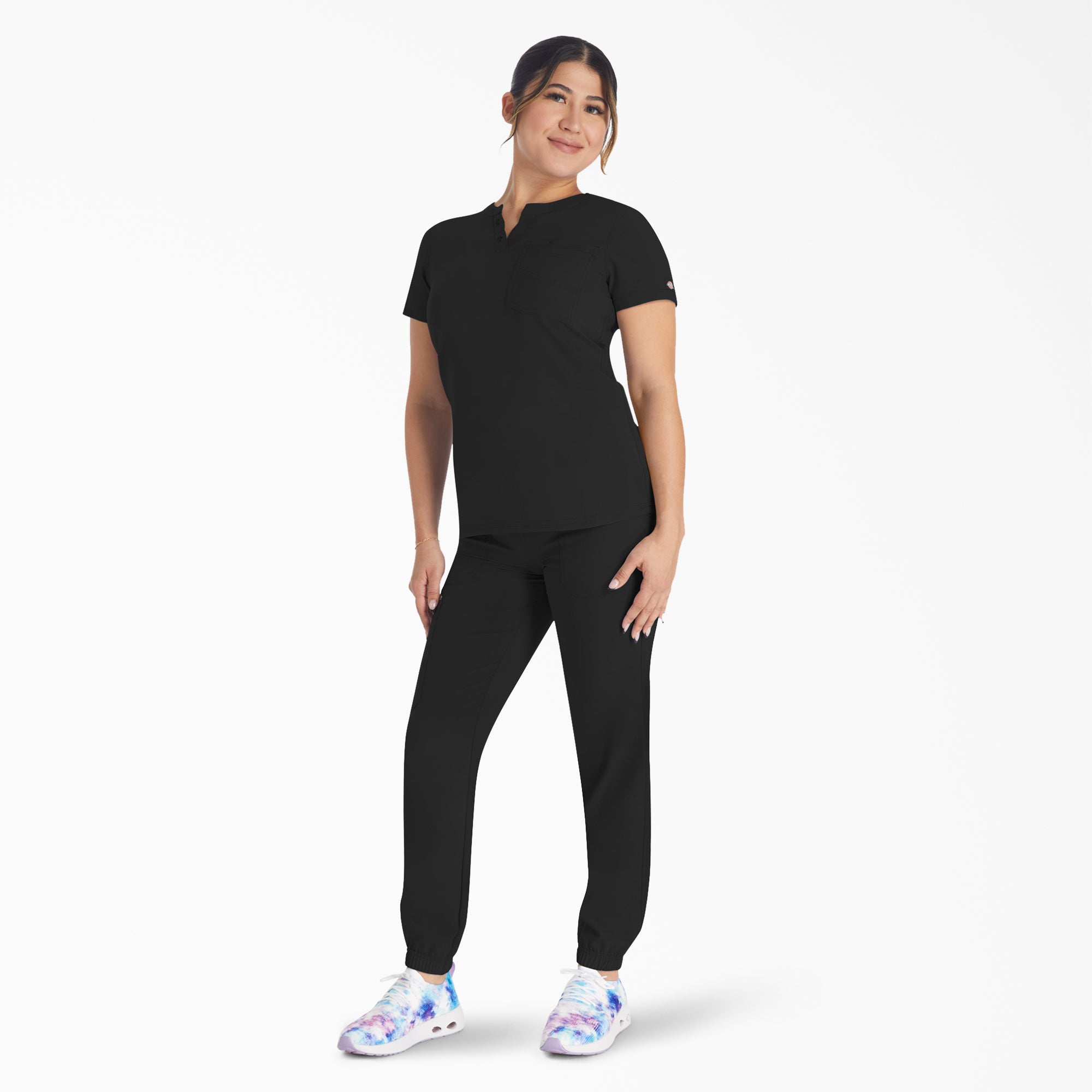 Women's EDS NXT Henley Scrub Top For Women|Scrubs | Dickies