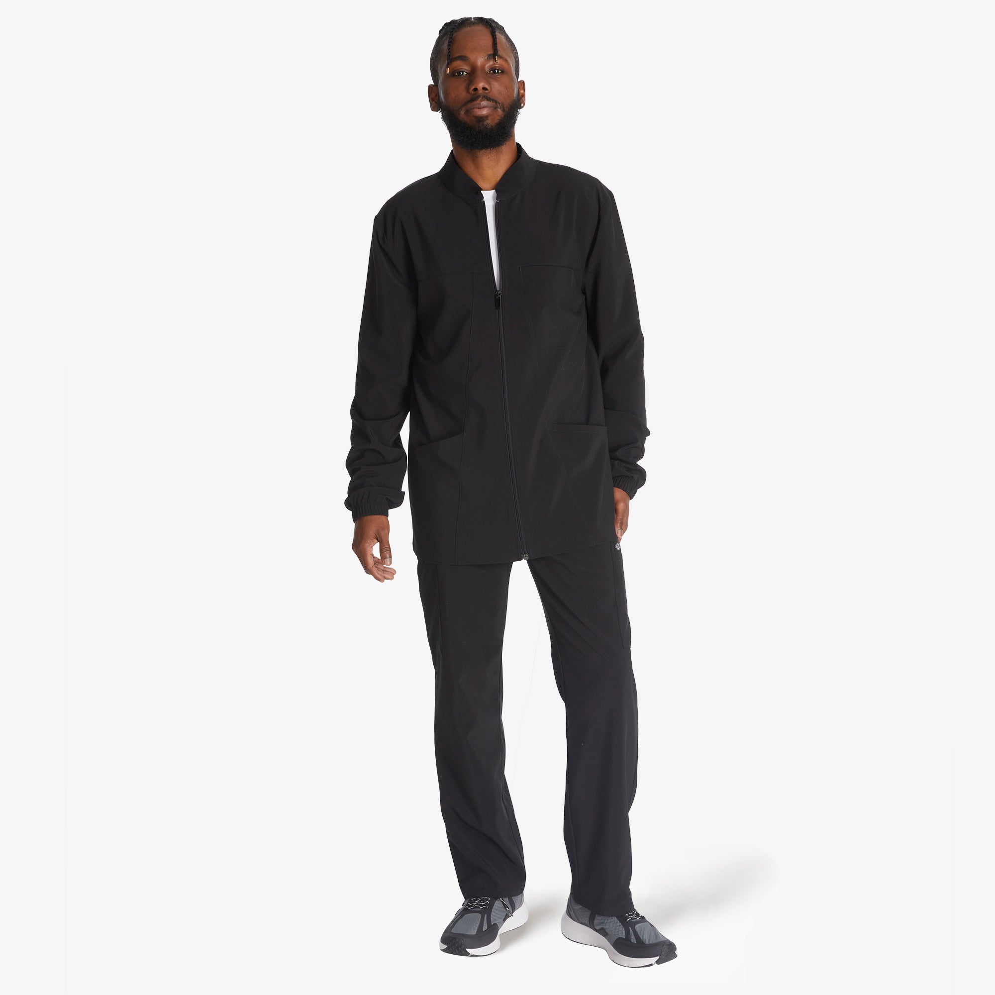 Men's EDS Essentials Zip Front Scrub Jacket For Men|Scrubs | Dickies