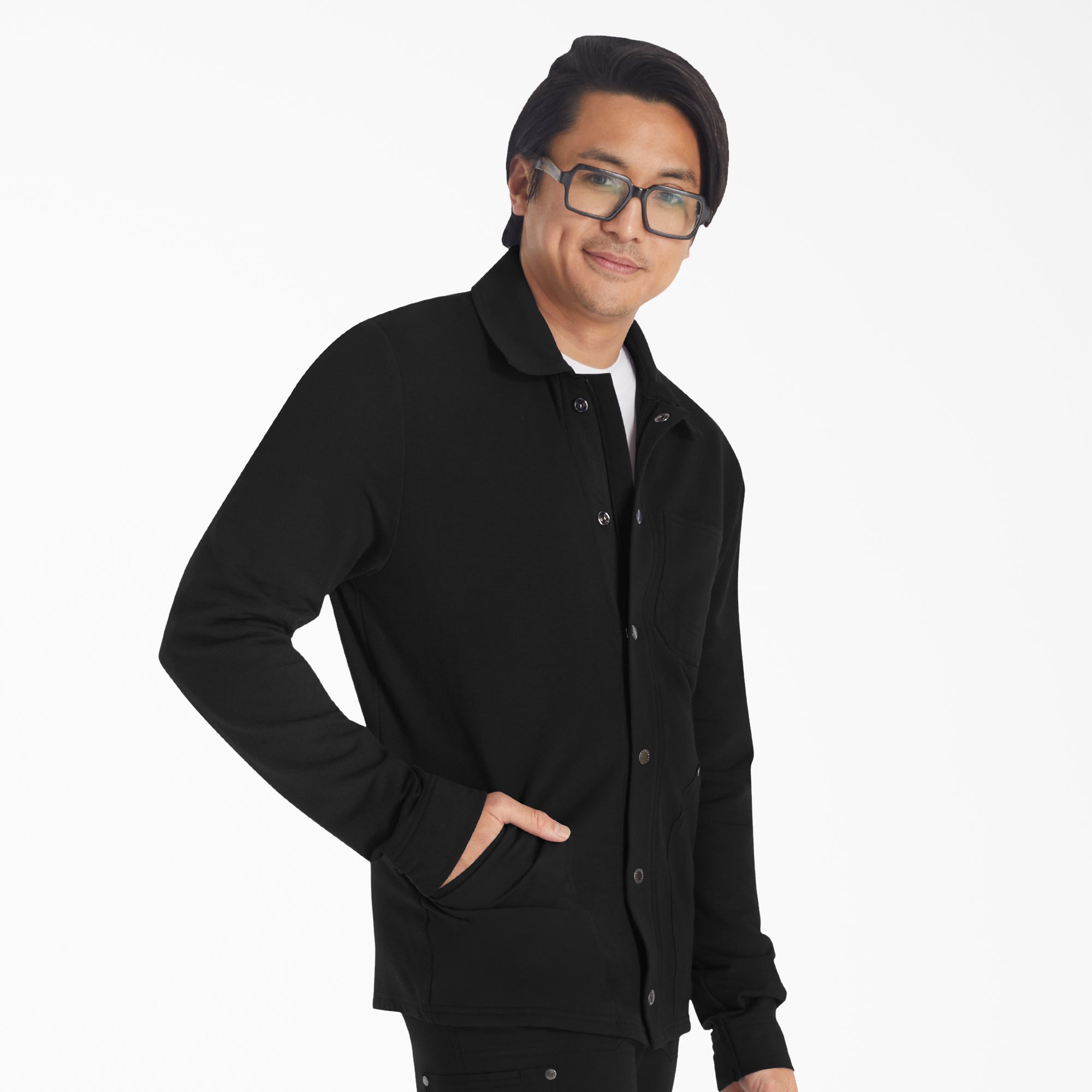 Men's EDS NXT Zip Front Scrub Jacket For Men|Scrubs | Dickies