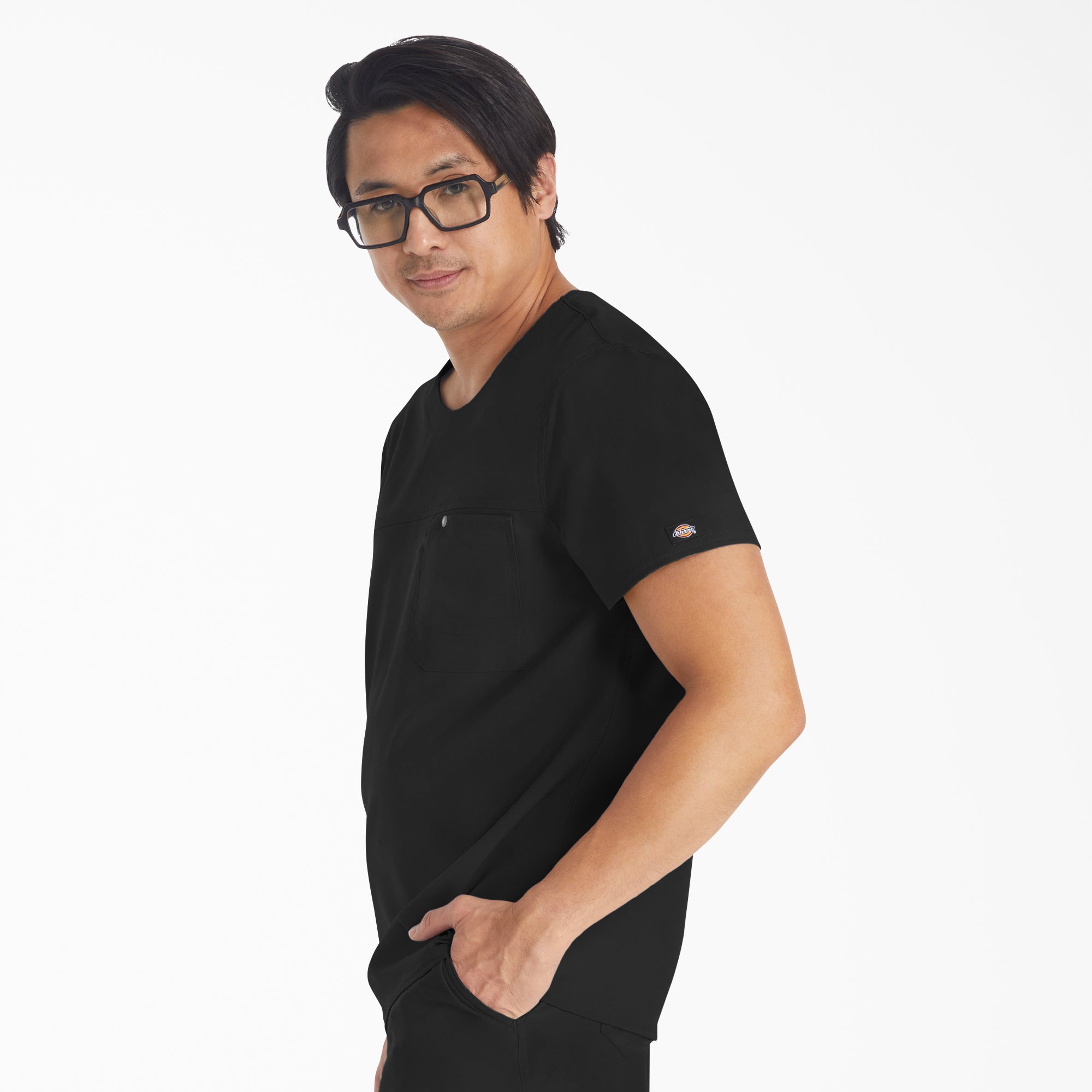 Men's EDS NXT Round Neck Scrub Top For Men|Scrubs | Dickies
