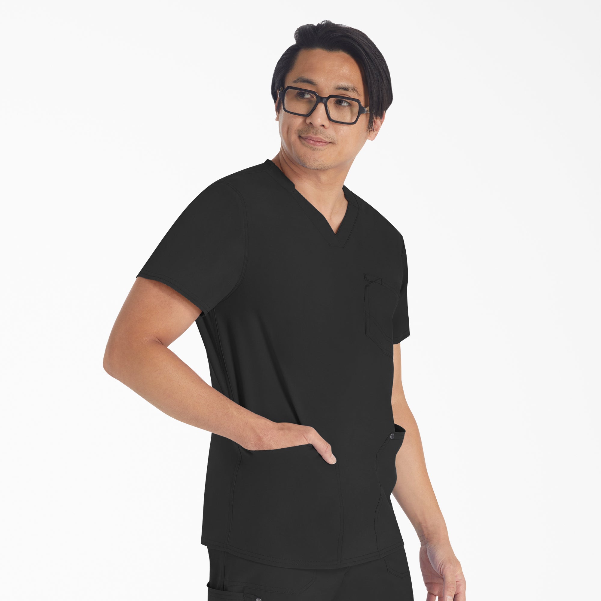Men's EDS NXT V-Neck Scrub Top For Men|Scrubs | Dickies