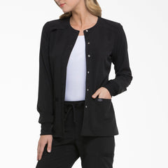 Women's EDS Essentials Snap Front Scrub Jacket For Women|Scrubs | Dickies