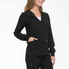 Women's EDS Essentials Snap Front Scrub Jacket For Women|Scrubs | Dickies