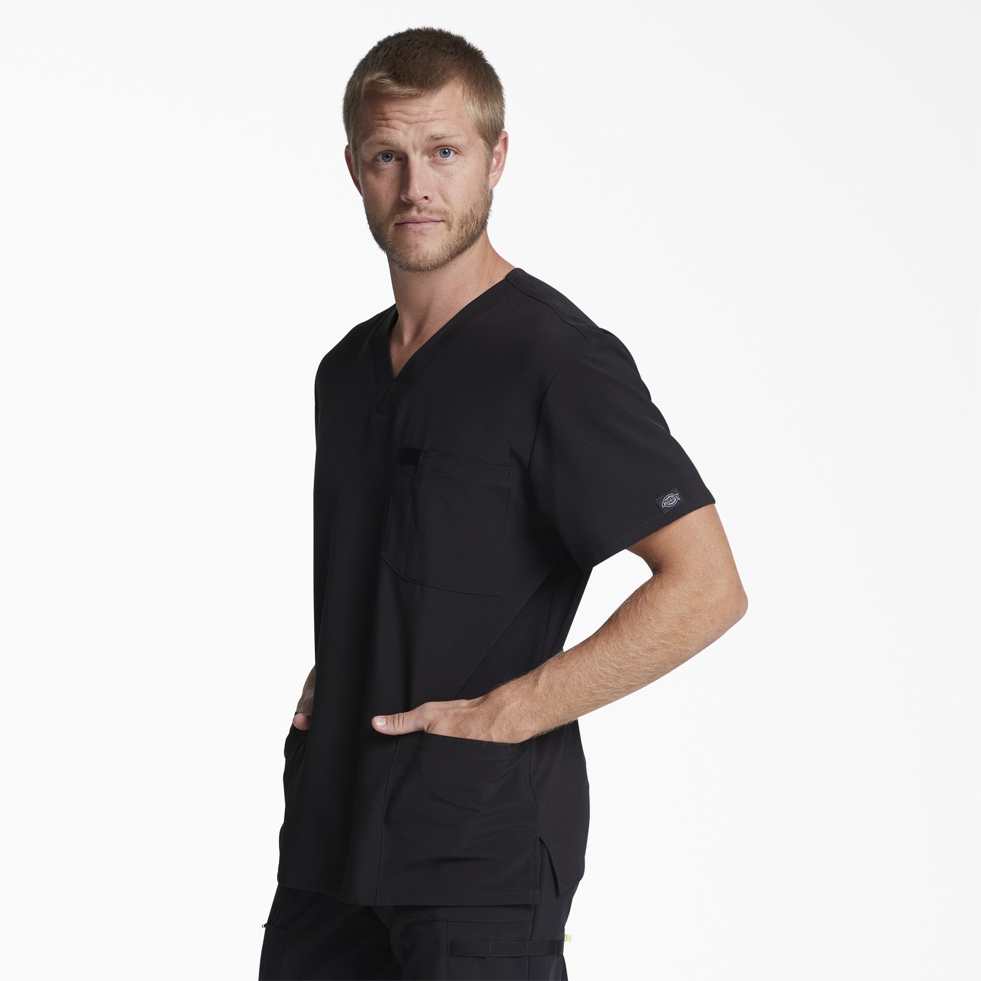 Men's EDS Essentials V-Neck Scrub Top For Men|Scrubs | Dickies