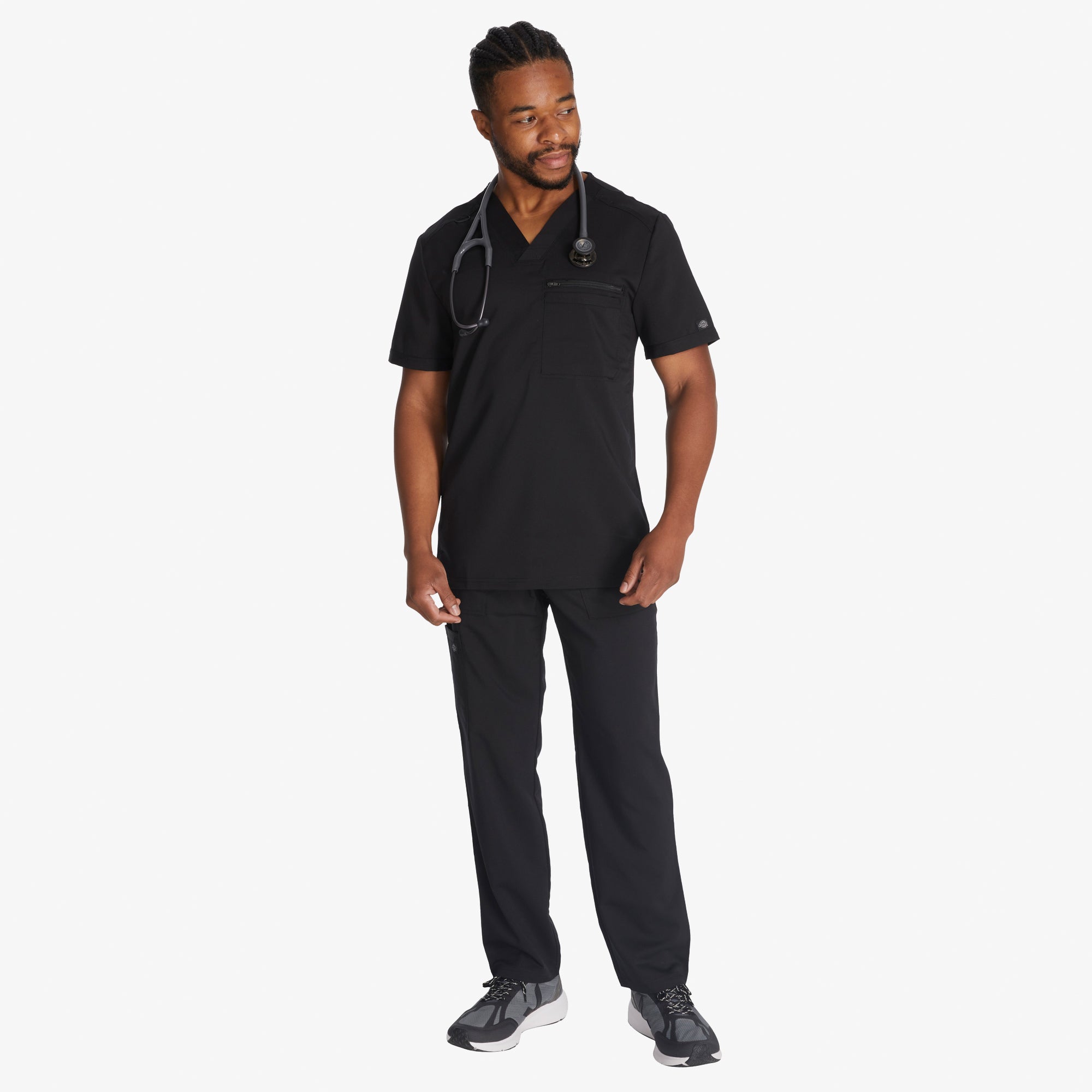 Men's Balance Tuckable V-Neck Scrub Top For Men|Scrubs | Dickies
