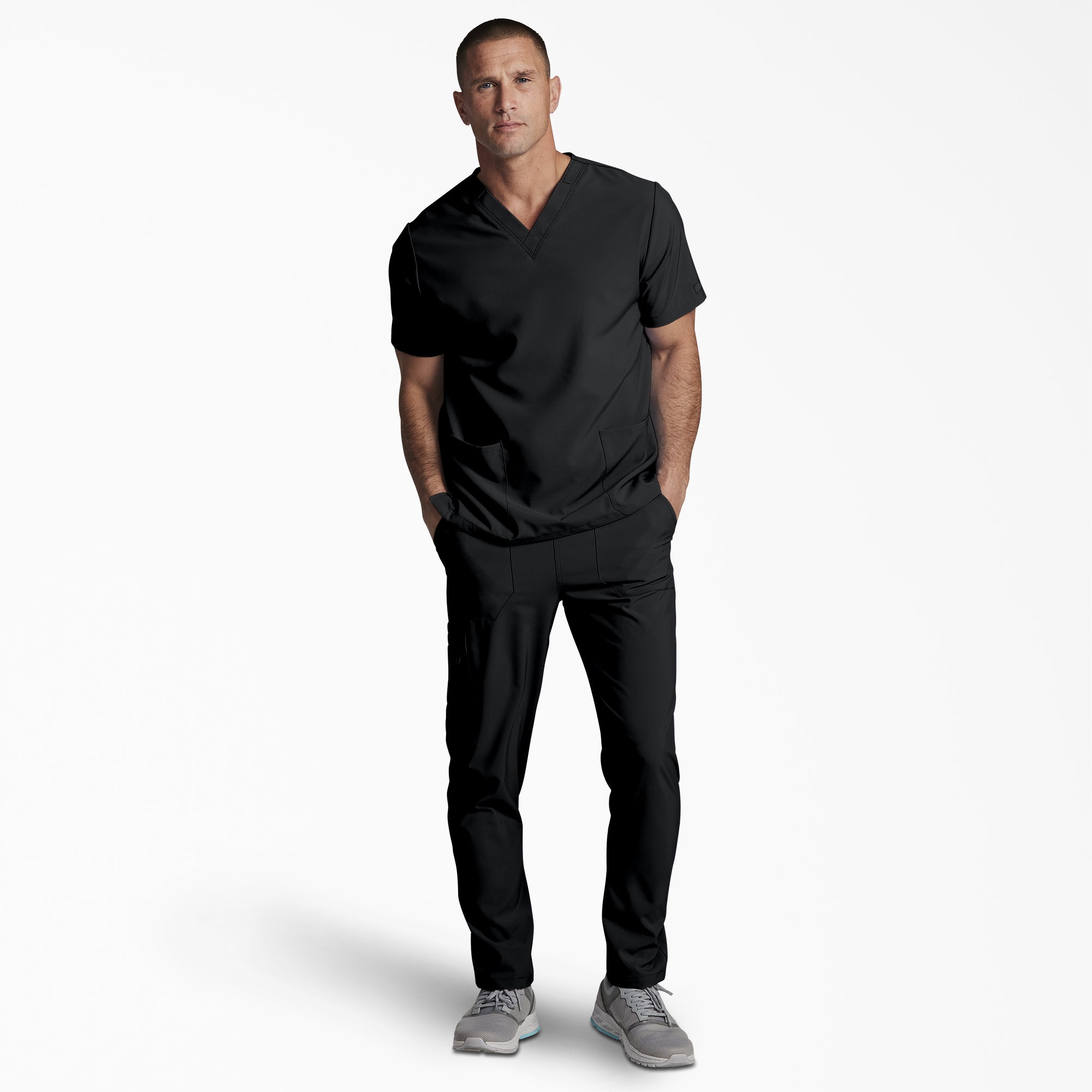 Unisex EDS Essentials V-Neck Scrub Top For Men|Scrubs|Women | Dickies