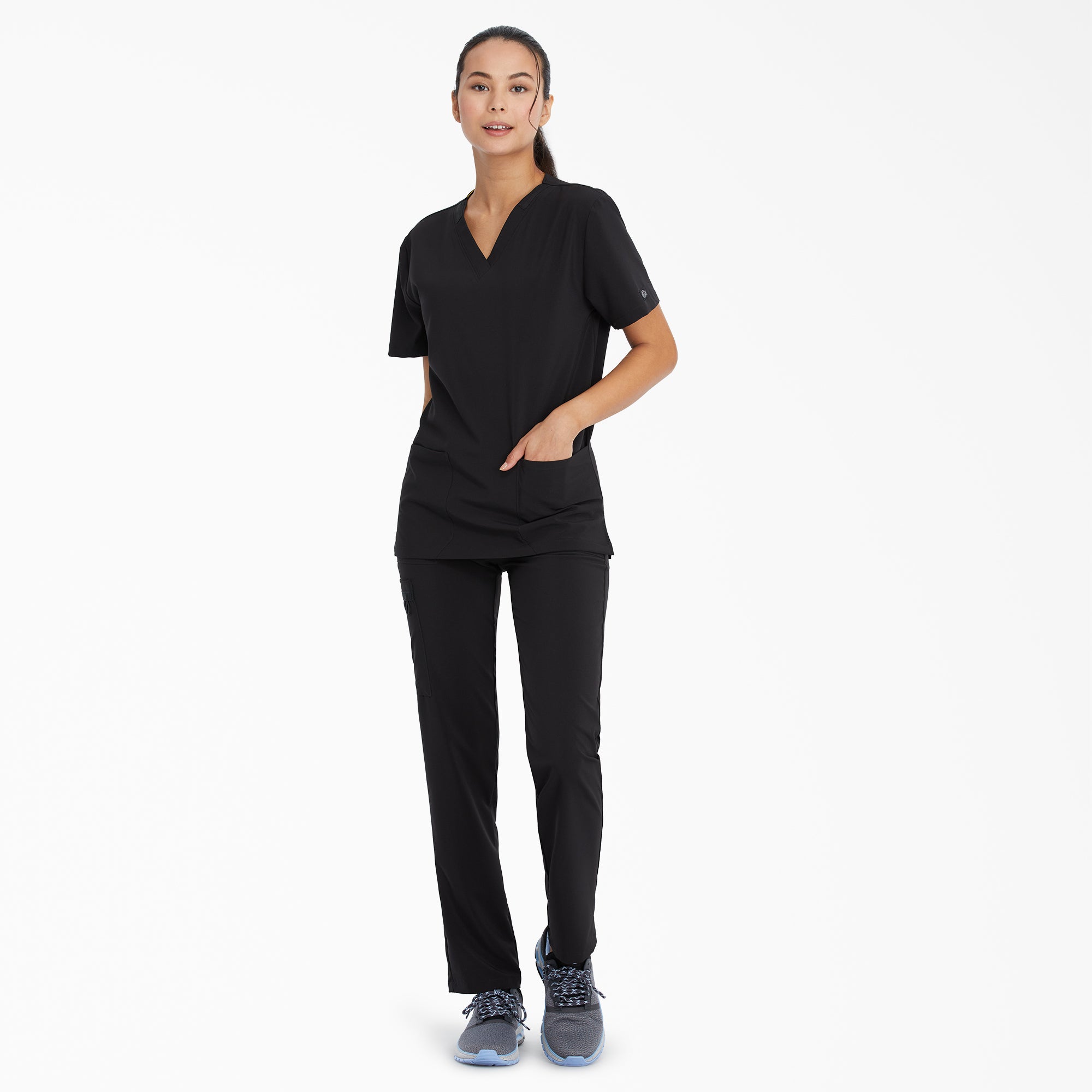 Unisex EDS Essentials V-Neck Scrub Top For Men|Scrubs|Women | Dickies