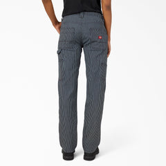 Women's FLEX Relaxed Fit Hickory Stripe Carpenter Pants For Women | Dickies