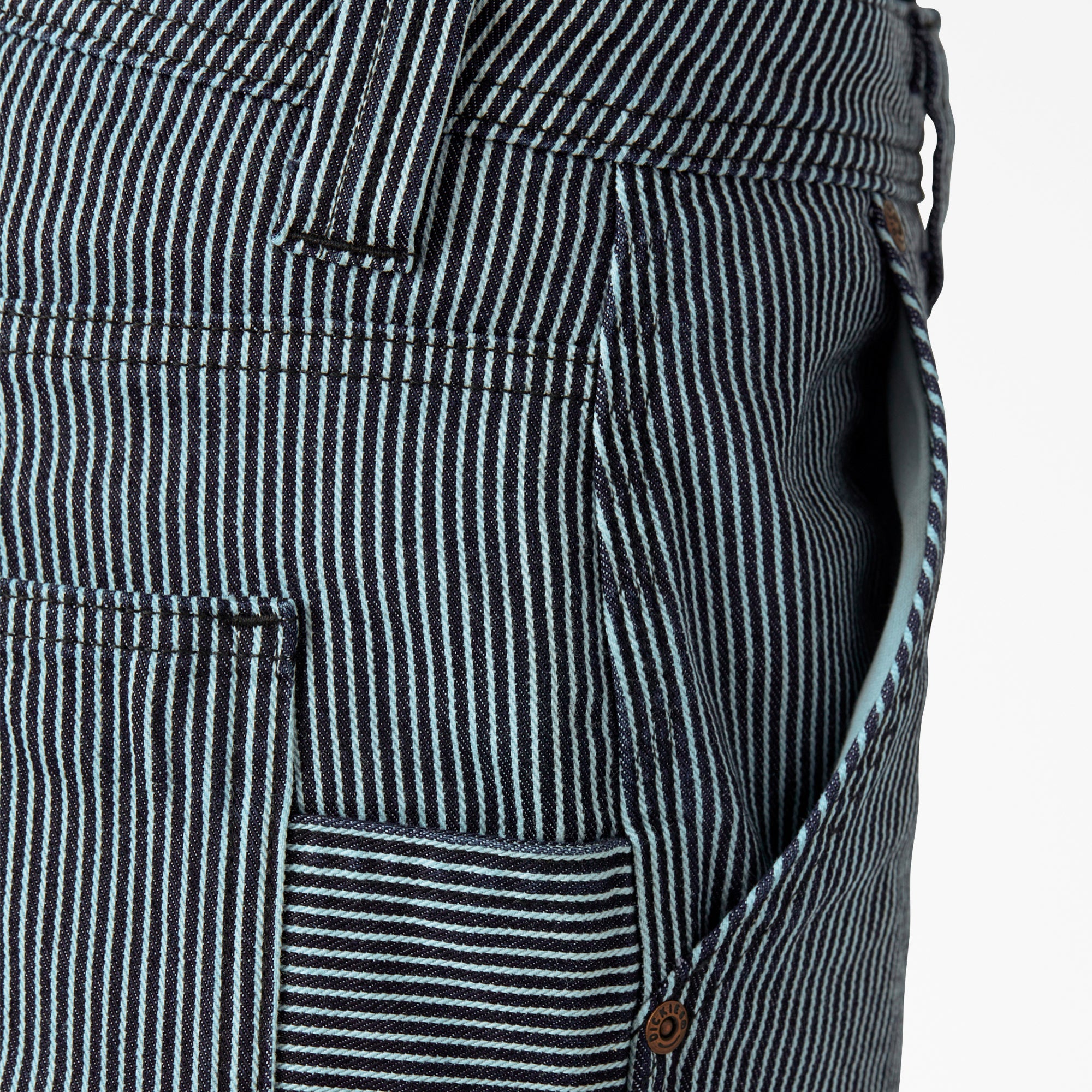 Women's FLEX Relaxed Fit Hickory Stripe Carpenter Pants For Women | Dickies