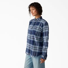 Women's Plaid Flannel Long Sleeve Shirt For Sale | Dickies