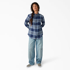 Women's Plaid Flannel Long Sleeve Shirt For Sale | Dickies