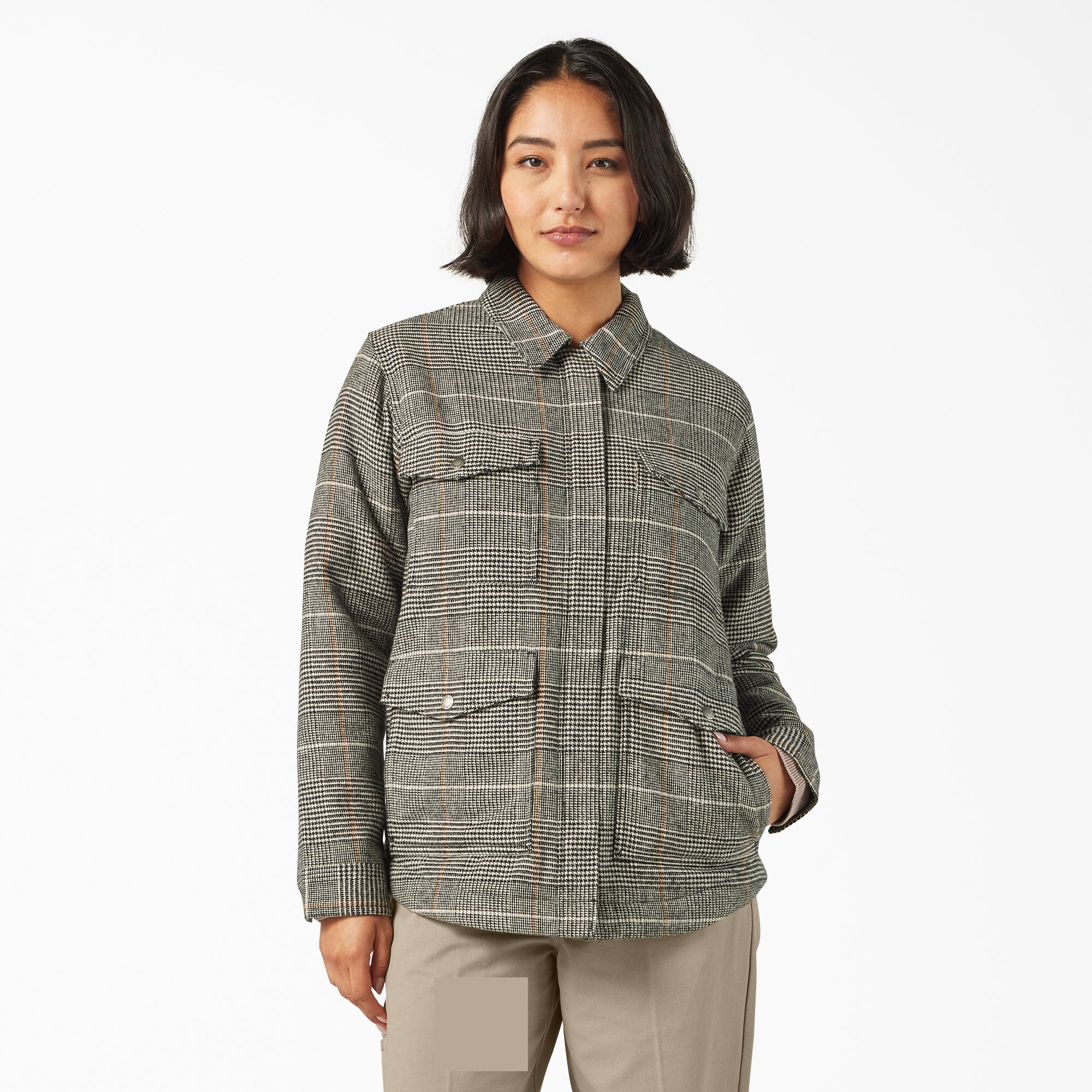Women’s Fleece Lined Flannel Chore Coat For Women | Dickies