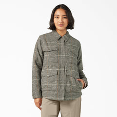 Women’s Fleece Lined Flannel Chore Coat For Women | Dickies