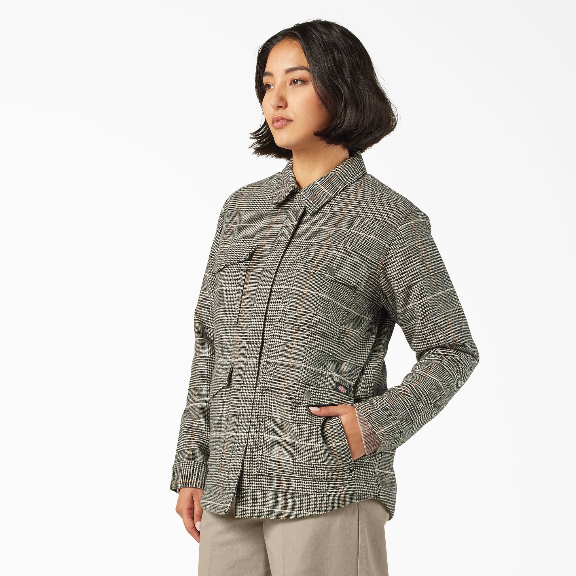 Women’s Fleece Lined Flannel Chore Coat For Women | Dickies