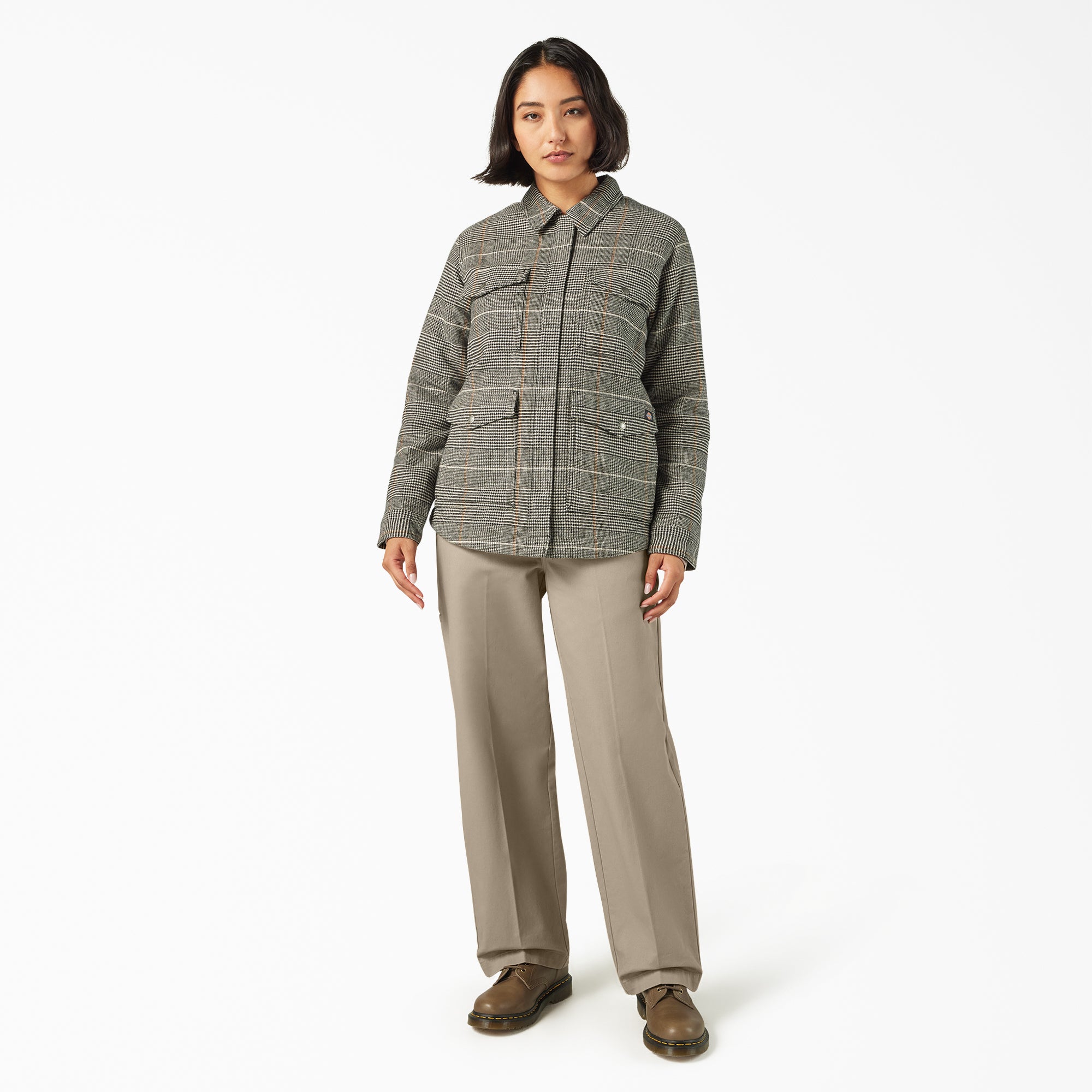 Women’s Fleece Lined Flannel Chore Coat For Women | Dickies