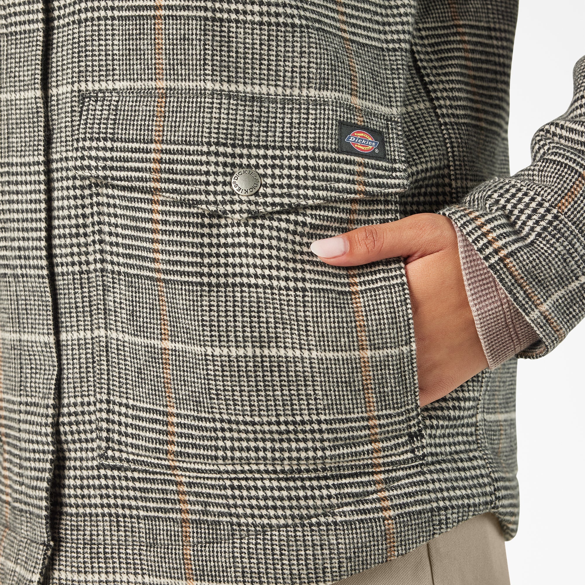 Women’s Fleece Lined Flannel Chore Coat For Women | Dickies