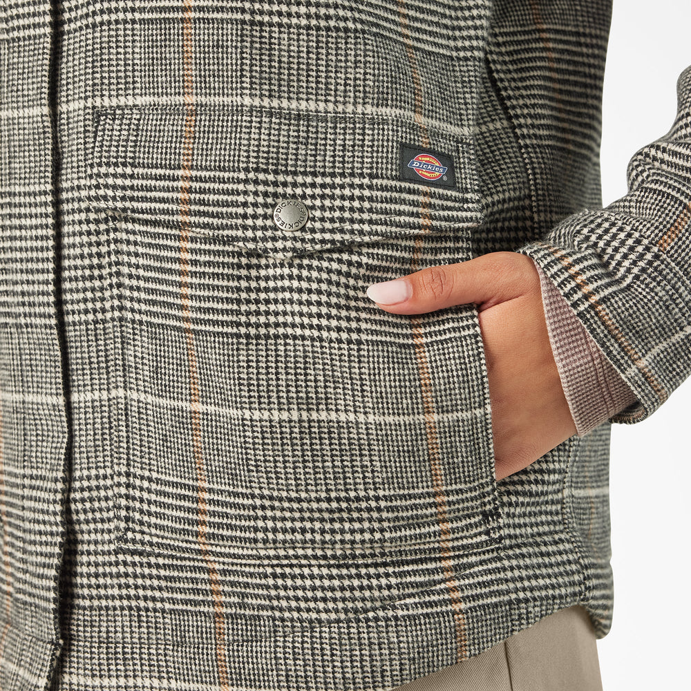 Women’s Fleece Lined Flannel Chore Coat For Women | Dickies