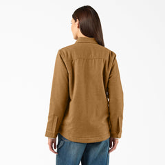 Women’s Fleece Lined Flannel Chore Coat For Sale | Dickies