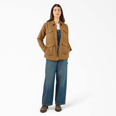 Women’s Fleece Lined Flannel Chore Coat For Sale | Dickies