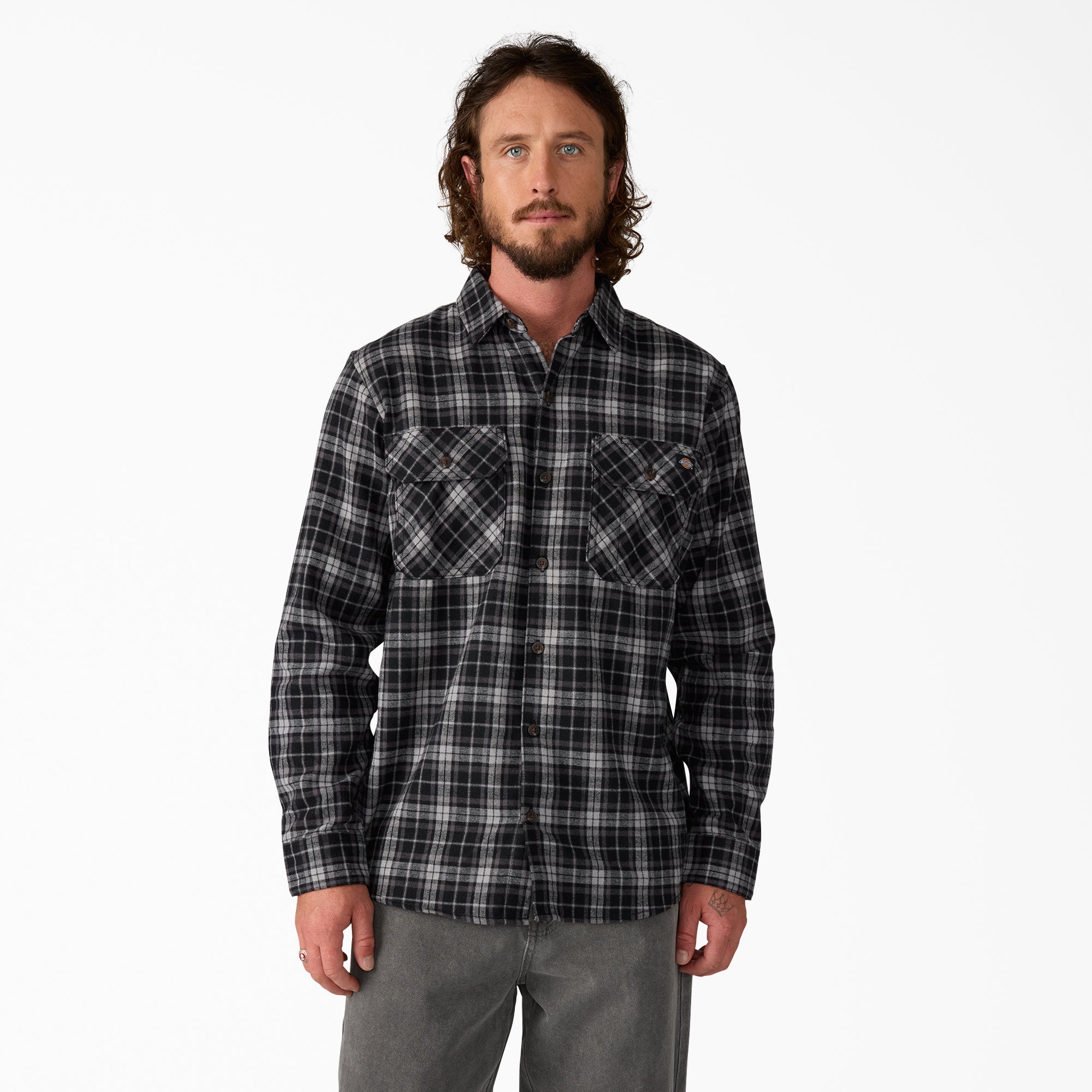 Long Sleeve Flannel Work Shirt For Men | Dickies